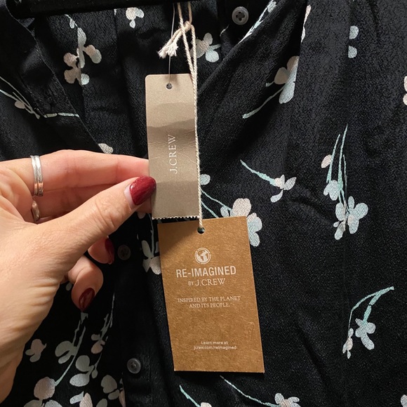 J.Crew Flower Blouse - Picture 5 of 7